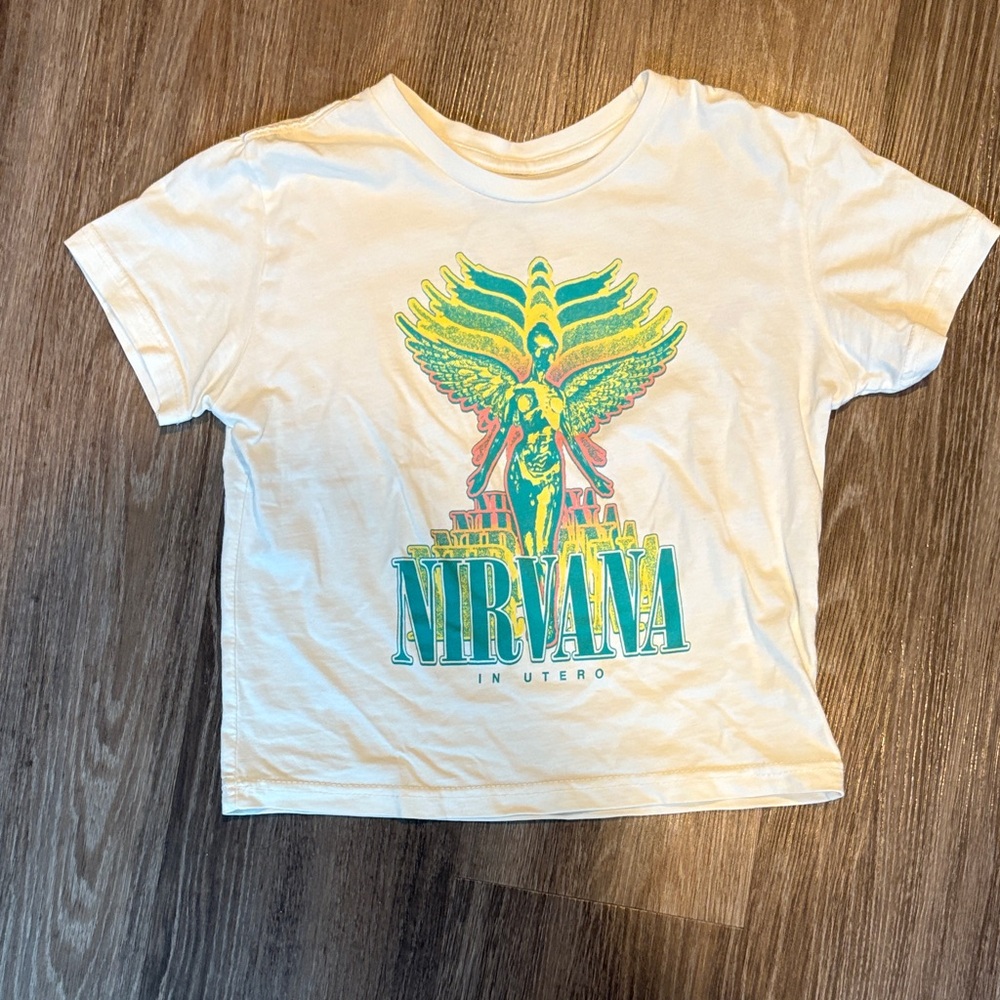 NIRVANA Cream Graphic Tee